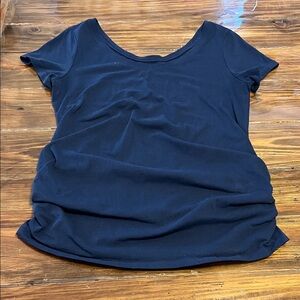 Classic Navy Blue Maternity Women's Top